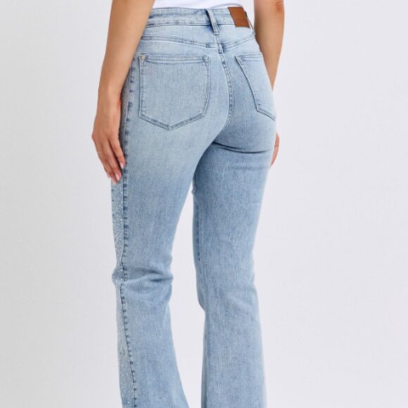 Judy Blue Sky Blue Wide Leg Jeans - Picture 4 of 4